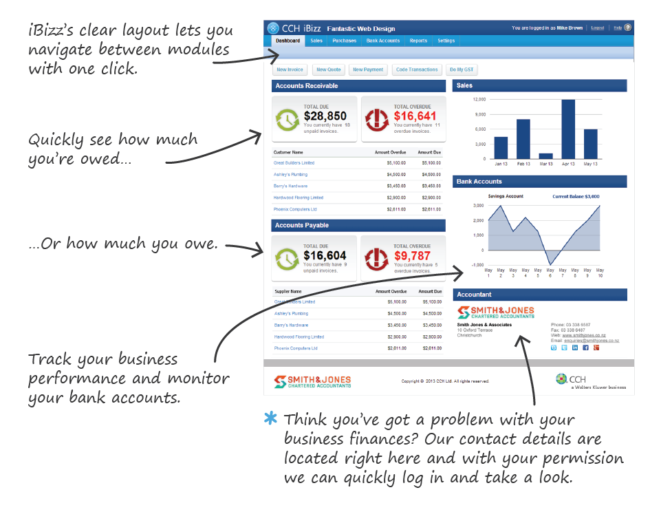 iBizz dashboard